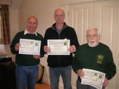 Three of the five Orchard certificate winners at SAW